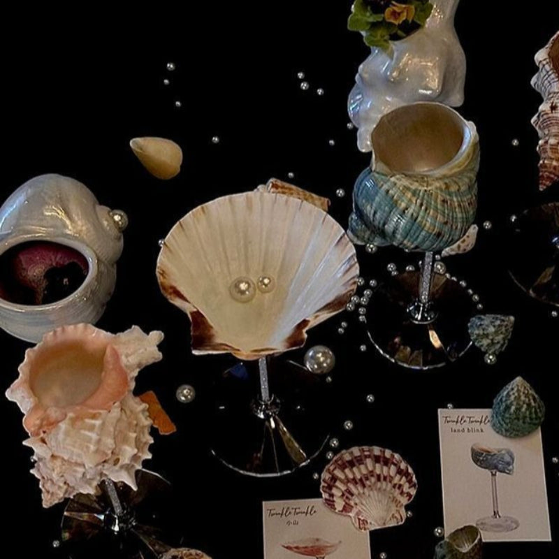 Handmade Seashell Conch Wine Glass-3