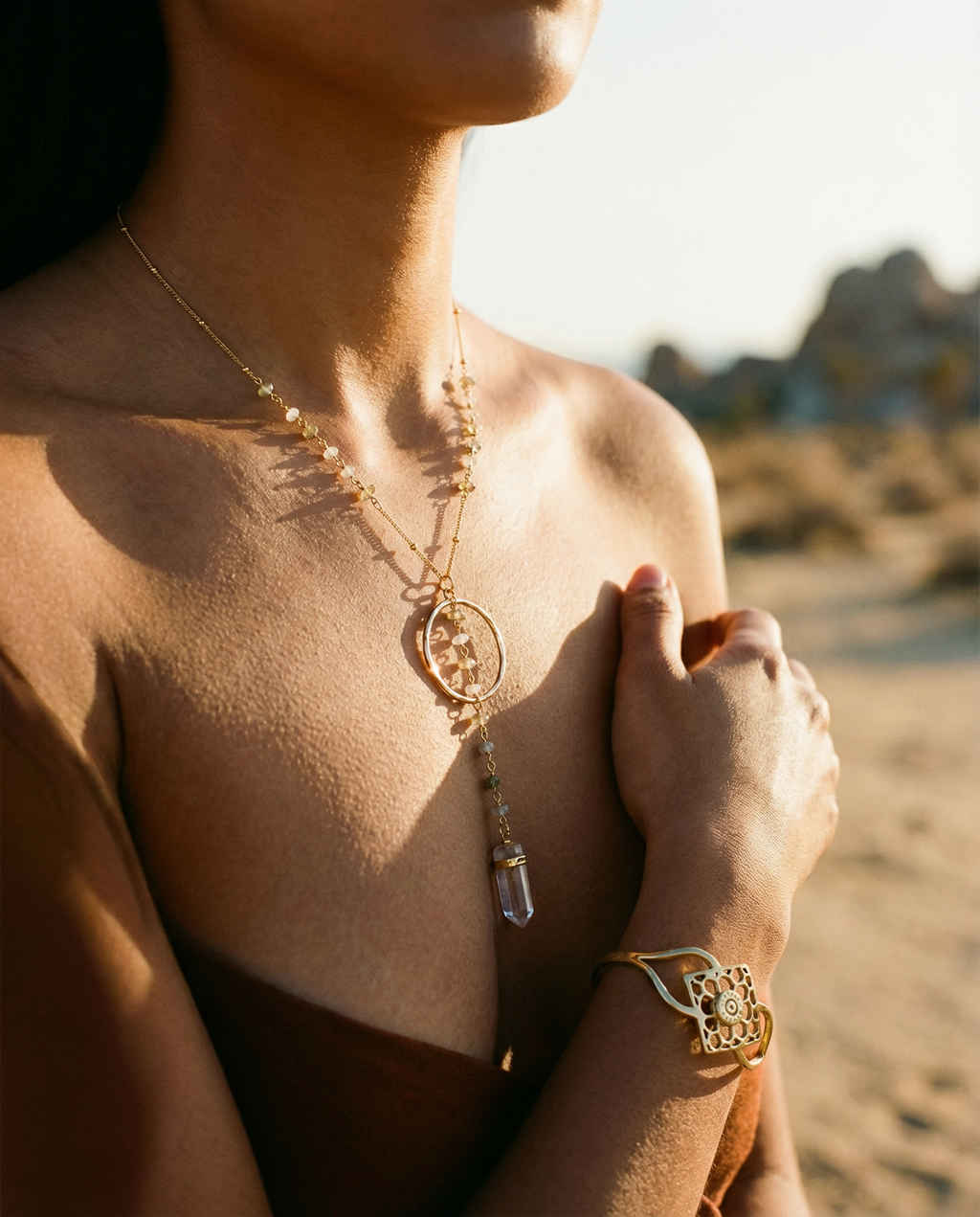 Sunveil Lariat Necklace