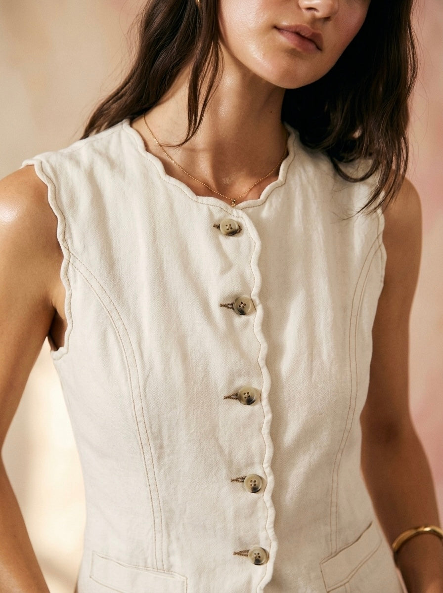 Sienna Scallop Vest