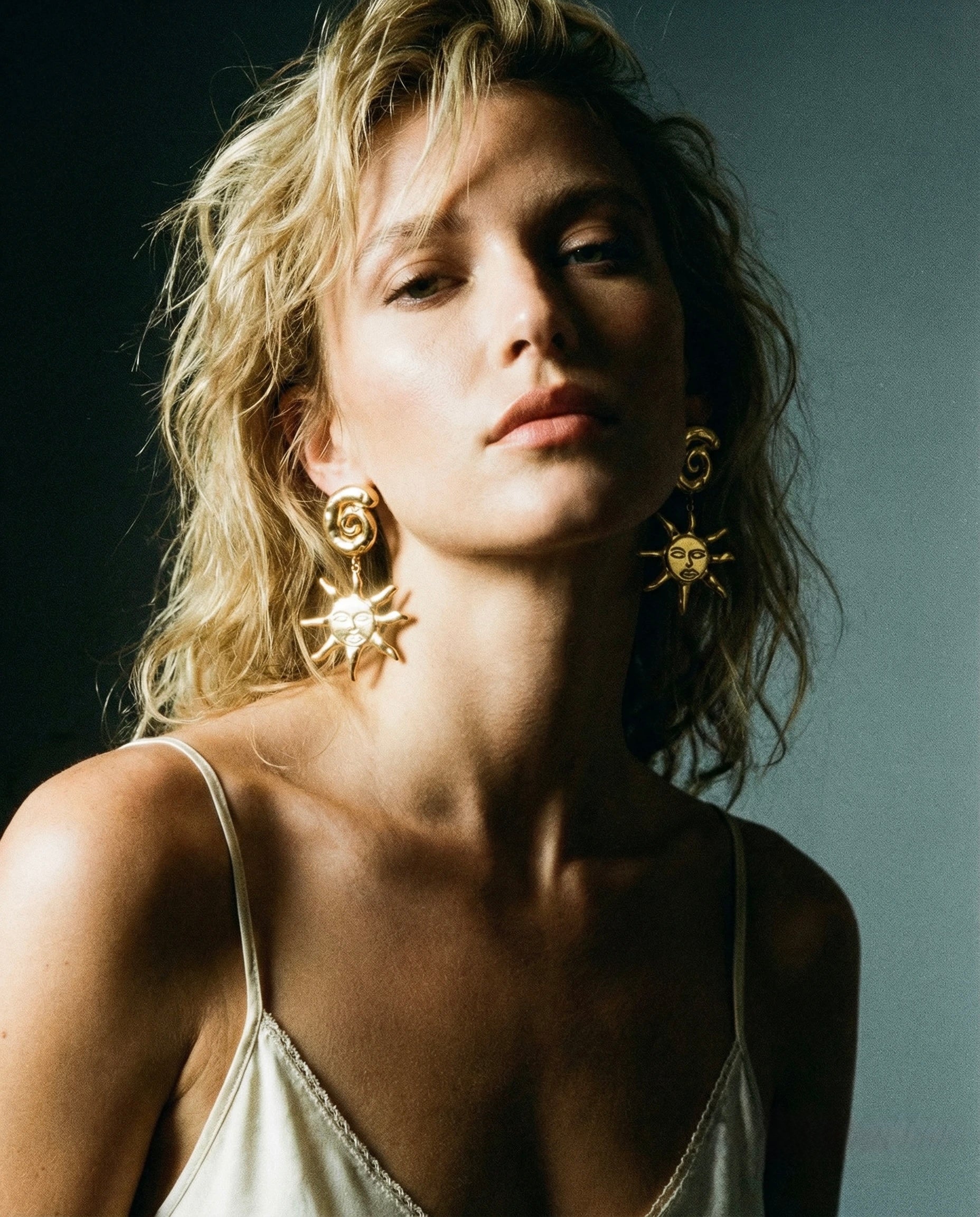 Solar Spiral Earrings