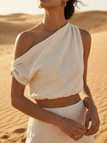 The Bare Sun Linen Top