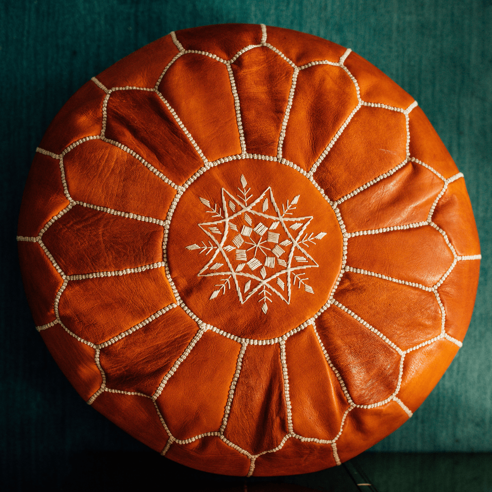 The Atlas Sun Pouf Cover