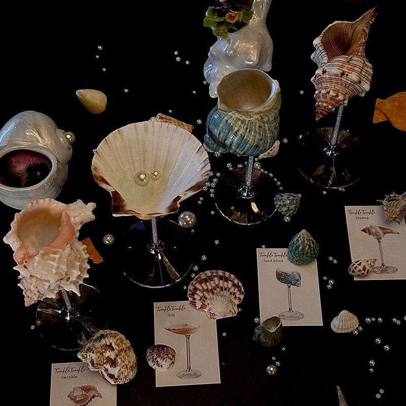 Handmade Seashell Conch Wine Glass-6