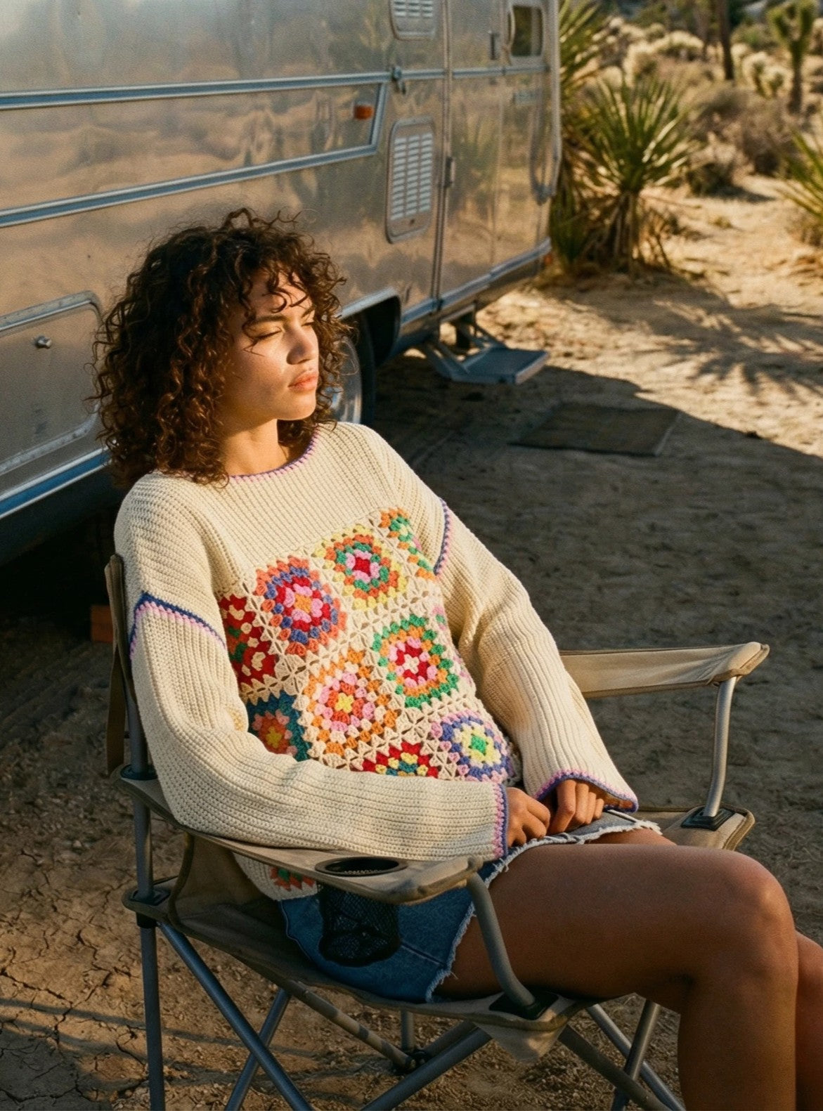 Sunspell Crochet Pullover
